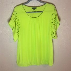 Lime Green Blouse
